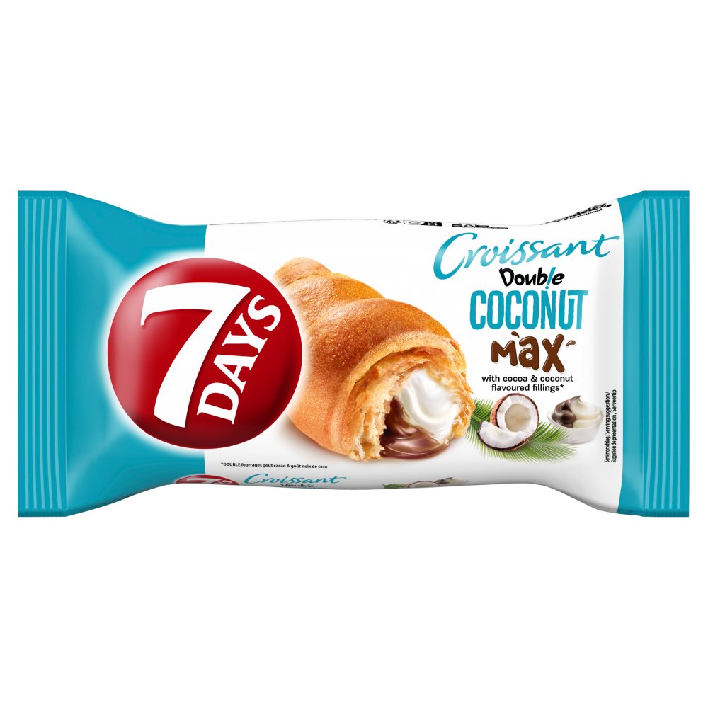 7 Days Croissant Double Coconut Max with Cocoa & Coconut Flavoured Fillings