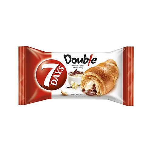 7 Days Double Max Croissant Cocoa Flavoured & Vanilla Flavour Fillings