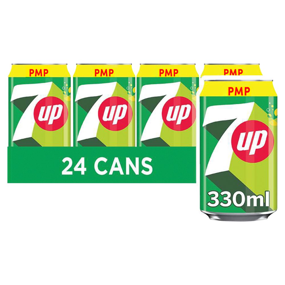 7UP RegularLemon &Lime Can PMP 330ml