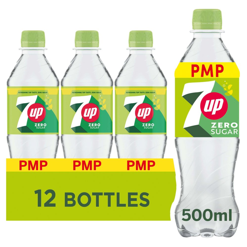 7UP Zero SugarLemon andLime Bottle PMP 500ml