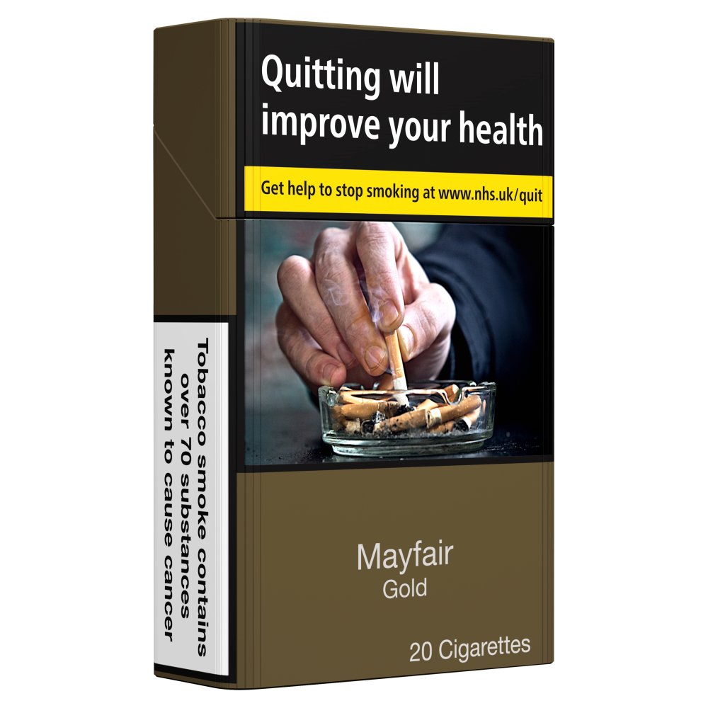 Mayfair 20 Gold Kingsize Cigarettes