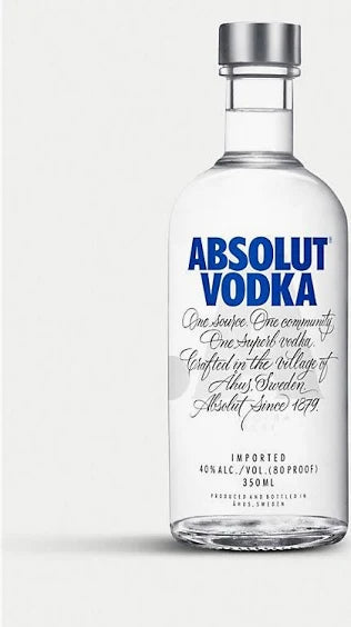 Absolut Swedish Vodka 350ml